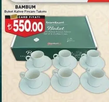 Bambum Buket Kahve Fincanı Takımı