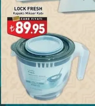 Lock Fresh Kapaklı Mikser Kabı