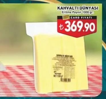 Kahvaltı Dünyası Eritme Peynir 1000 Gr.