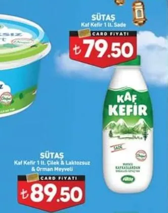 Sütaş Kaf Kefir 1 Lt. Sade