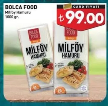 Bolca Food Milföy Hamuru 1000 Gr