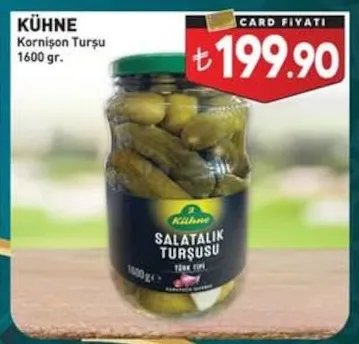 Kühne Kornişon Turşu 1600 Gr.