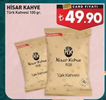 Hisar Kahve Türk Kahvesi 100 Gr.