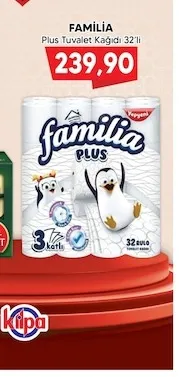 Familia Plus Tuvalet Kağıdı 32'Li
