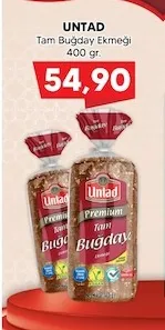 Untad Tam Buğday Ekmeği 400 Gr.