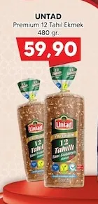Untad Premium 12 Tahıl Ekmek 480 Gr.