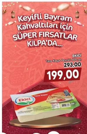 Ekici Taze Kaşar Peyniri 600 Gr.