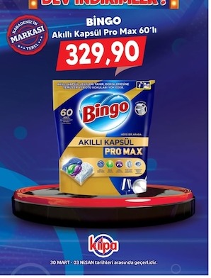 Bingo Akıllı Kapsül Pro Max 60'Lı