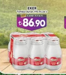 Eker Tombul Ayran 195 Ml X6'Lı