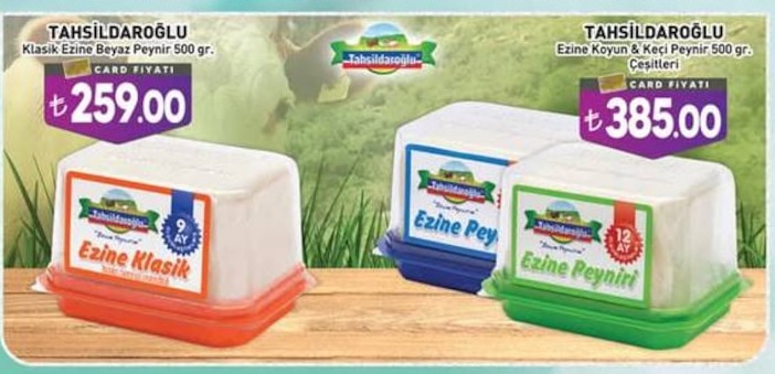 Tahsildaroğlu Klasik Ezine Beyaz Peynir 500 Gr.