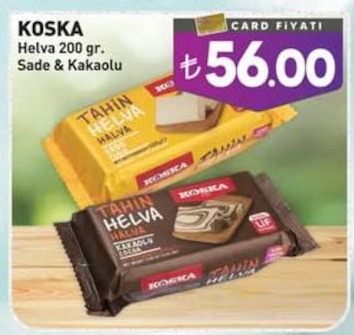 Koska Helva 200 Gr. Sade & Kakaolu