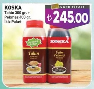 Koska Tahin 300 Gr. + Pekmez 400 Gr. İkiz Paket