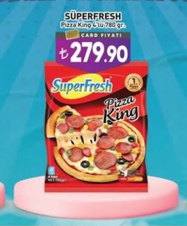 Superfresh Pizza King 4'Lü 780 Gr.