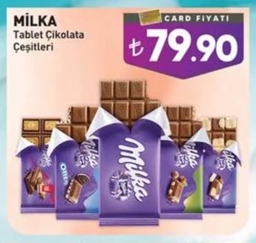 Milka Tablet Çikolata Çeşitleri