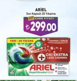Ariel Sıvı Kapsül 20 Yıkama