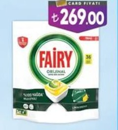 Fairy Orjinal Bulaşık Makinesi Kapsülü 36 Adet