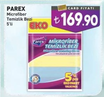 Parex Microfiber Temizlik Bezi 5'Li