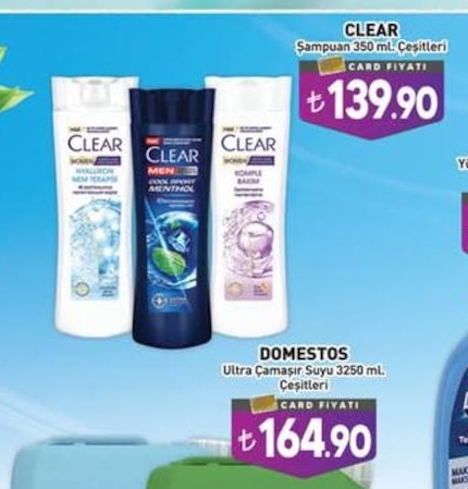 Clear Şampuan 350 Ml Çeşitleri