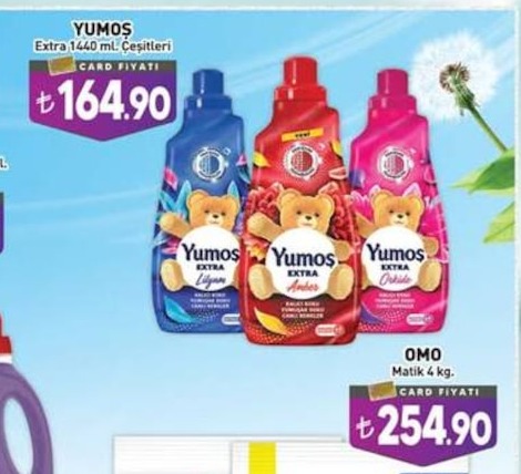 Yumoş Extra 1440 Ml Çeşitleri
