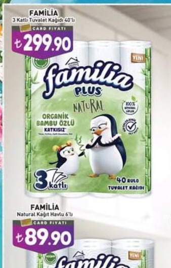 Familia 3 Katlı Tuvalet Kağıdı 40'Lı