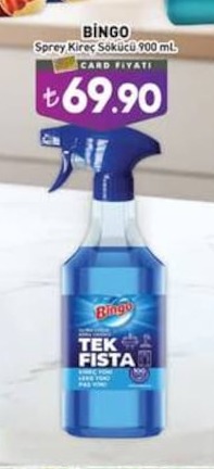 Bingo Sprey Kireç Sökücü 900 Ml