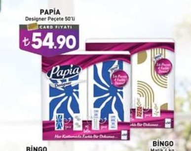 Papia Designer Peçete 50'Li