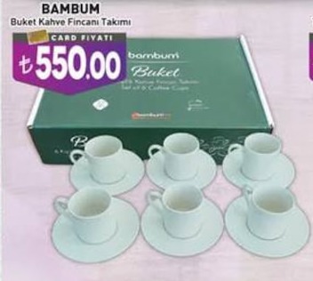 Bambum Buket Kahve Fincani Takımı