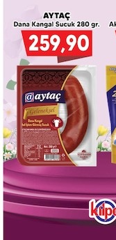 Aytaç Dana Kangal Sucuk 280 Gr.
