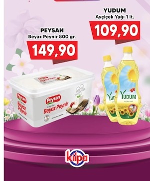Yudum Ayçiçek Yağı 1 Lt.