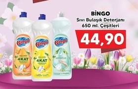 Bingo Sıvı Bulaşık Deterjanı 650 Ml Çeşitleri