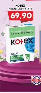 Kotex Natural Quatro 14'Lü