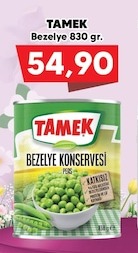 Tamek Bezelye 830 Gr