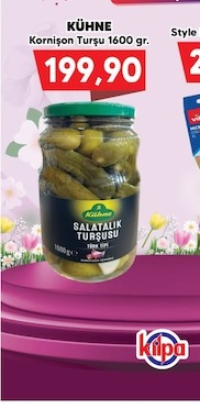 Kühne Kornişon Turşu 1600 Gr.