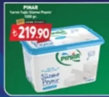Pınar Yarım Yağlı Süzme Peynir 1000Gr