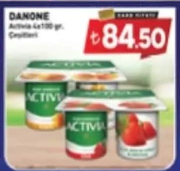 Danone Activia 4X100 Gr. Çeşitleri