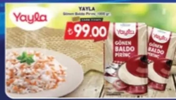 Yaylı Gönen Baldo Pirinç 1000 Gr