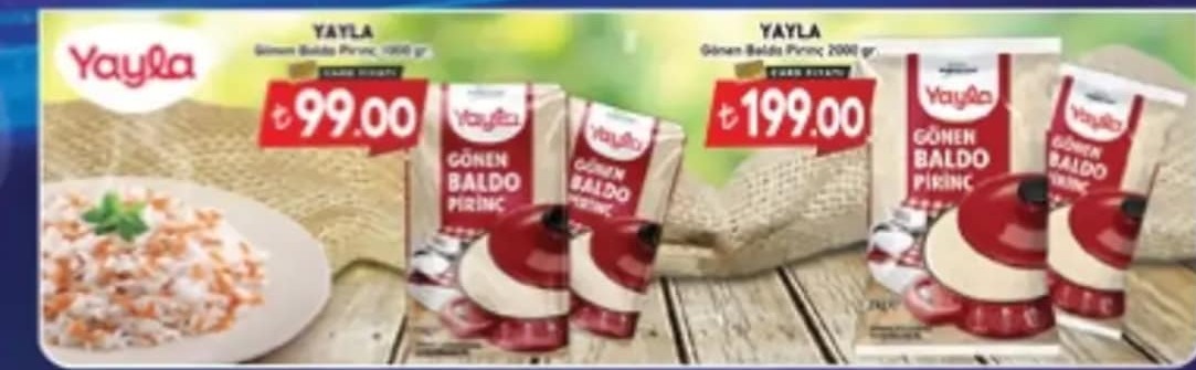 Yaylayla Gönen Baldo Pirinç 1000G