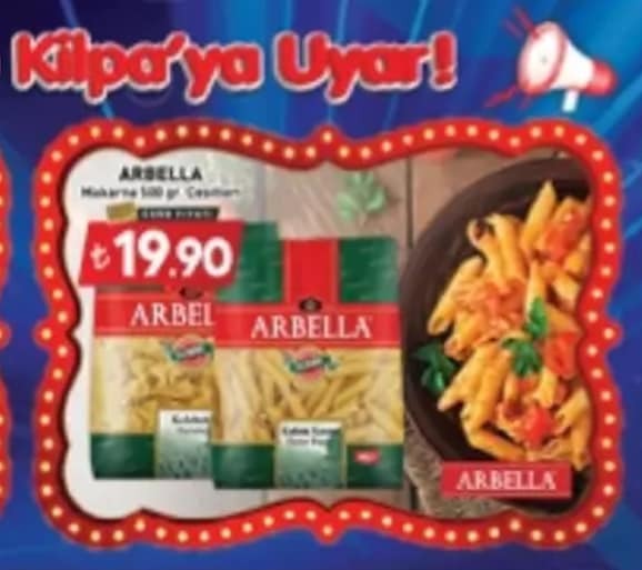 Arbella Makarna 500G Çeşitleri