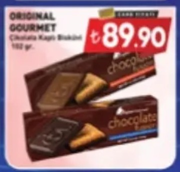 Original Gourmet Çikolata Kapli Bisküvit 182 Gr.