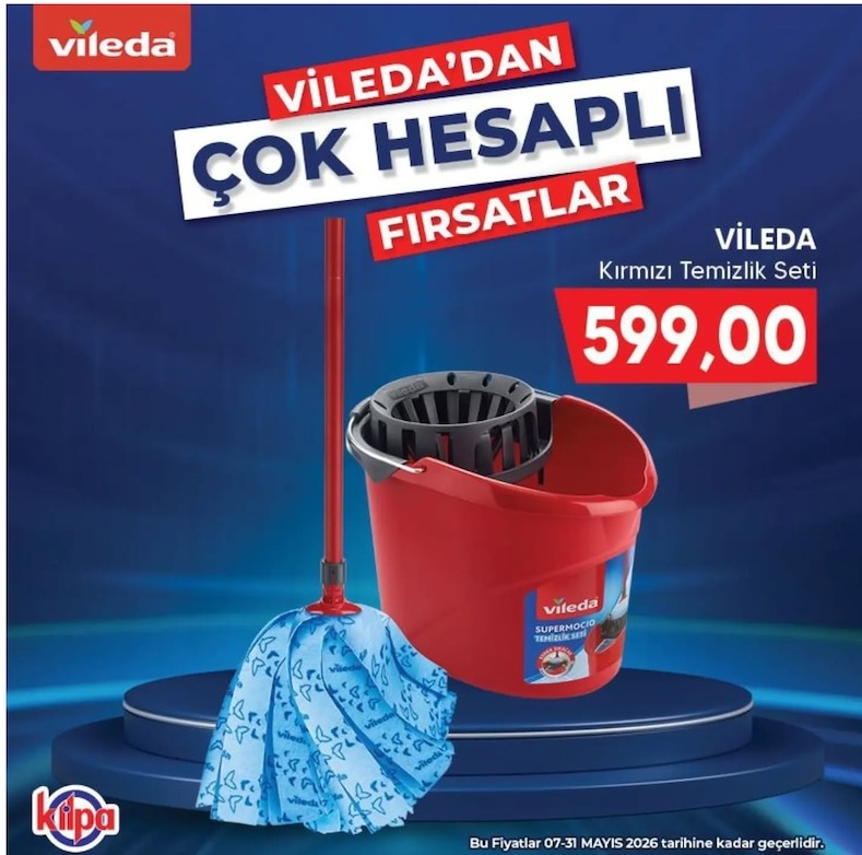 Vileda Kırmızı Temizlik Seti