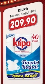 Kilpa Tuvalet Kağıdı 40'Lı
