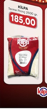 Kilpa Terme Pirinç 2500 Gr