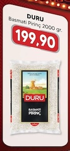 Duru Basmati Pirinç 2000 Gr.