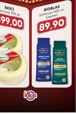 Ekici Tereyağı 700 Gr., Bioblas Şampuan 500 Ml.