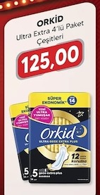 Orkid Ultra Extra 4'Lü Paket Çeşitleri