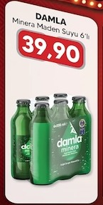 Damla Minera Maden Suyu 6'Li