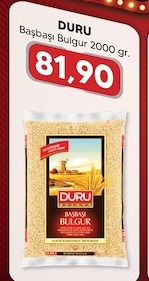 Duru Başbaşı Bulgur 2000 Gr