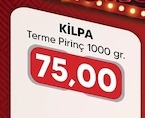 Kılpa Terme Pirinç 1000Gr