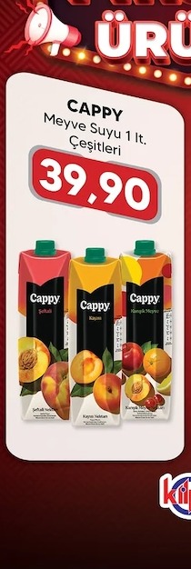 Cappy Meyve Suyu 1 Lt Çeşitleri