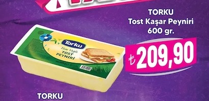 Torku Tost Kaşar Peyniri 600Gr
